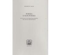 Poesia e non poesia. Note sulla letteratura europea del secolo decimonono ...