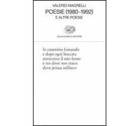 Libri Valerio Magrelli - Poesie (1980-1992) E Altre Poesie