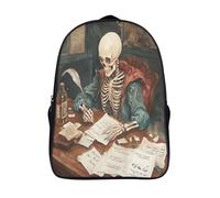 Poeta esquelético sobre una vieja mesa de madera Sacchetti Di Scuola Pluma vintage Elementare Ragazzi Bambina Zaino Asilo Bambino Zaini Scuola Bambini Zainetto 16 inch
