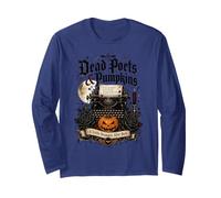 Poeti Morti e zucche Poetcore Lettura Halloween Maglia a Manica
