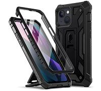 POETIC Compatibile con iPhone 13 Mini, custodia protettiva serie Spartan per iPhone 13 Mini da 5,4 pollici, struttura in pelle robusta di alta qualità, antiurto, custodia protettiva con cavalletto