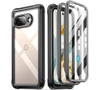 Poetic Custodia Guardian per Google Pixel 9A 5G (2025), pellicola protettiva integrata [funziona con ID impronte digitali], [2 cornici anteriori] [ricarica wireless] custodia integrale antiurto