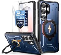 Poetic Custodia per Galaxy S26 Ultra | Supporto magnetico girevole a 360° | Compatibile con MagSafe | Copertura protettiva a prova di caduta di grado militare | 2 pellicole protettive in vetro