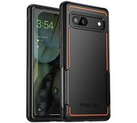 Poetic Custodia serie Neon compatibile con Pixel 7A 5G 6,1 pollici, doppio strato, resistente, robusta, leggera, sottile, antiurto, nera