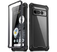 Poetic Guardian Case compatibile con Pixel 7 Pro 5G, pellicola protettiva integrata per lo schermo funziona con ID impronte digitali, custodia ibrida antiurto a corpo intero, robusta custodia
