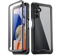Poetic Guardian - Custodia compatibile con Galaxy A14 5G [test di caduta di grado Mil-Grade 20FT], custodia ibrida a corpo intero antiurto protettiva robusta trasparente con protezione schermo