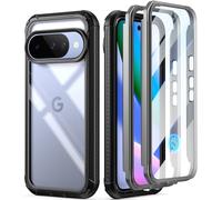 Poetic Guardian Custodia per Google Pixel 10/10 Pro 5G, pellicola protettiva integrata [funziona con ID impronte digitali], [2 cornici anteriori] [ricarica wireless] custodia integrale antiurto
