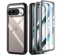 Poetic Guardian Custodia per Google Pixel 10 Pro XL 5G, pellicola protettiva integrata [funziona con ID impronte digitali], [2 cornici anteriori] [ricarica wireless] custodia integrale antiurto