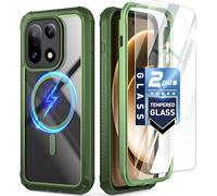 Poetic Guardian - Custodia per OnePlus 15 5G, compatibile con Magsafe, 2 pellicole proteggi schermo in vetro temperato, compatibile con ID impronte digitali, custodia integrale antiurto robusta