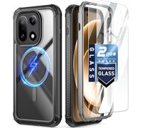 Poetic Guardian - Custodia per OnePlus 15 5G, compatibile con Magsafe, 2 pellicole protettive in vetro temperato, compatibile con ID impronte digitali, custodia integrale antiurto robusta, colore nero