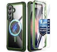 Poetic Guardian MagPro - Custodia per Galaxy S26 da 6,3 pollici, compatibile con MagSafe | Testato contro le cadute di grado Mil, 1 pellicola protettiva in vetro temperato, custodia trasparente