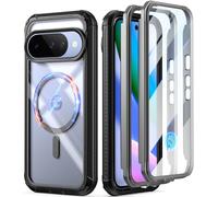 Poetic Guardian MagPro - Custodia per Google Pixel 10/10 Pro 5G, compatibile con MagSafe e Fingerprint ID], [2 cornici anteriori], copertura integrale antiurto trasparente con pellicola protettiva