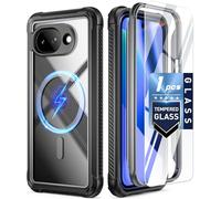 Poetic Guardian MagPro - Custodia per Google Pixel 10A 5G, compatibile con MagSafe, testata contro le cadute di grado Mil, pellicola protettiva in vetro temperato, custodia antiurto integrale per