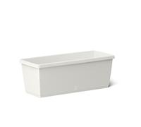 Poetic My City Garden 518679 - Fioriera senza tempo, 75 x 20 x 18 cm, resistente al gelo, elevata resistenza ai raggi UV, con sistema di irrigazione Aqua Comfort, colore: Bianco