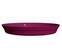 POETIC Piattino Rotondo per Vaso Romeo-50, Diametro 34 cm, Ciliegia Morello