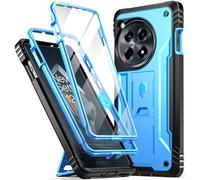 Poetic Revolution Case - Custodia protettiva per OnePlus 12R 5G, con pellicola protettiva integrata, compatibile con ID impronte digitali, testata contro cadute di grado Mil, corpo completo, antiurto