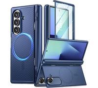 Poetic Revolution - Custodia flessibile per Galaxy Z Fold 7, con cavalletto pieghevole nascosto, protezione per cerniere, compatibile con MagSafe, cover integrale antiurto per Galaxy Z Fold 7, con