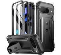Poetic Revolution - Custodia per Google Pixel 9/9 Pro 5G, pellicola protettiva integrata per schermo con ID impronte digitali, custodia protettiva integrale di grado militare, robusta, antiurto, con