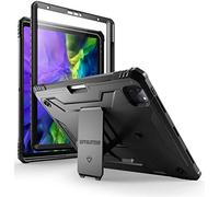 Poetic Revolution Series - Custodia compatibile con iPad Pro 11 2021 e 2020 e 2018 con cavalletto robusto, custodia resistente a tutto corpo, protezione schermo integrata, colore nero