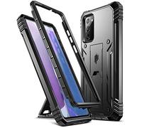 Poetic Revolution Series for Samsung Galaxy Note 20 Case, Full-Body Rugged Dual-Layer Shockproof Protective Cover with Kickstand, Without Built-in-Screen Protector, Black