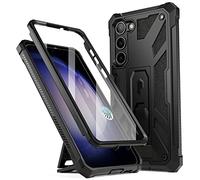 Poetic Spartan - Custodia compatibile con Galaxy S23+ Plus 5G da 6,7 pollici, pellicola protettiva integrata per schermo compatibile con ID impronte digitali, custodia protettiva robusta antiurto con
