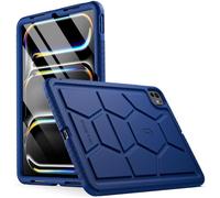 Poetic TurtleSkin Custodia per iPad Pro 11" 2024 M4 5a generazione, resistente, antiurto, robusta, adatta ai bambini, in silicone, blu navy