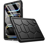 Poetic TurtleSkin - Custodia per iPad Pro da 11 pollici 2024, resistente, antiurto, robusta, adatta ai bambini, in silicone, colore nero