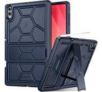 POETIC TurtleSkin - Custodia per Samsung Galaxy Tab S11 Ultra (2025) da 14,6", con cavalletto e portapenne, resistente, antiurto, in silicone, protettiva per bambini, blu