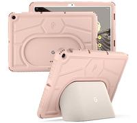 Poetic TurtleSkin - Custodia per tablet Google Pixel da 11 pollici (2023), resistente agli urti, robusta custodia in silicone per bambini, protezione dalle cadute, colore rosa