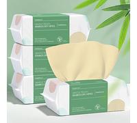PoeticEHome Asciugamani Viso Monouso in Bambù 400 Pezzi - Salviette Struccanti Ultra Morbide e Biodegradabili per Pelli Sensibili