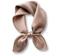 PoeticEHome Foulard in 100% Seta di Gelso Pura - Sciarpa Quadrata Donna a Tinta Unita per Collo e Testa con Confezione Regalo - 68x68 cm