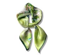 PoeticEHome Foulard in 100% Seta di Gelso Pura - Sciarpa Quadrata Donna Collo e Testa con Confezione Regalo - 68x68 cm