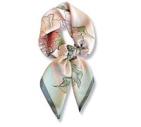 PoeticEHome Foulard in 100% Seta di Gelso Pura - Sciarpa Quadrata Donna Collo e Testa con Confezione Regalo - 68x68 cm