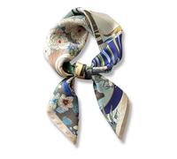PoeticEHome Foulard in 100% Seta di Gelso Pura - Sciarpa Quadrata Donna Collo e Testa con Confezione Regalo - 68x68 cm