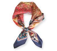 PoeticEHome Foulard in 100% Seta di Gelso Pura - Sciarpa Quadrata Donna Collo e Testa con Confezione Regalo - 68x68 cm