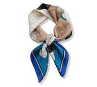 PoeticEHome Foulard in 100% Seta di Gelso Pura - Sciarpa Quadrata Donna Collo e Testa con Confezione Regalo - 68x68 cm