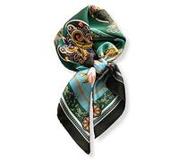 PoeticEHome Foulard in 100% Seta di Gelso Pura - Sciarpa Quadrata Donna Collo e Testa con Confezione Regalo - 68x68 cm