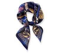 PoeticEHome Foulard in 100% Seta di Gelso Pura - Sciarpa Quadrata Donna Collo e Testa con Confezione Regalo - 68x68 cm