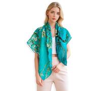 PoeticEHome Scialli in Cashmere per Donna 90x90 cm - Sciarpe Quadrate Leggere come una Piuma con Stampa Artistica, Confezione Regalo