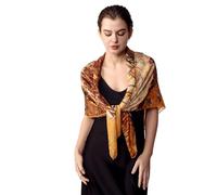 PoeticEHome Scialli in Cashmere per Donna 90x90 cm - Sciarpe Quadrate Leggere come una Piuma con Stampa Artistica, Confezione Regalo