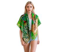 PoeticEHome Scialli in Cashmere per Donna 90x90 cm - Sciarpe Quadrate Leggere come una Piuma con Stampa Artistica, Confezione Regalo