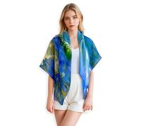 PoeticEHome Scialli in Cashmere per Donna 90x90 cm - Sciarpe Quadrate Leggere come una Piuma con Stampa Artistica, Confezione Regalo