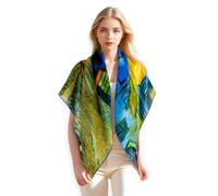 PoeticEHome Scialli in Cashmere per Donna 90x90 cm - Sciarpe Quadrate Leggere come una Piuma con Stampa Artistica, Confezione Regalo