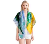 PoeticEHome Scialli in Cashmere per Donna 90x90 cm - Sciarpe Quadrate Leggere come una Piuma con Stampa Artistica, Confezione Regalo