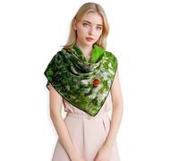 PoeticEHome Scialli in Cashmere per Donna 90x90 cm - Sciarpe Quadrate Leggere come una Piuma con Stampa Artistica, Confezione Regalo