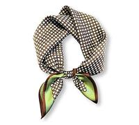 PoeticEHome Sciarpa da collo in 100% seta di gelso, 53,3 x 53,3 cm, piccola sciarpa quadrata da donna, confezione regalo, A - Eleganza Francese, 21"x21" (53x53cm)