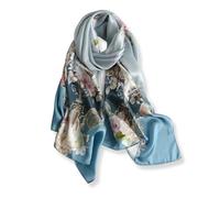 PoeticEHome Sciarpa Lunga in 100% Seta di Gelso - Scialle Oversize Donna per Testa, Collo e Capelli con Elegante Confezione Regalo (170x53cm)