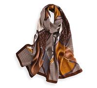 PoeticEHome Sciarpa Lunga in 100% Seta di Gelso - Scialle Oversize Donna per Testa, Collo e Capelli con Elegante Confezione Regalo (170x53cm)