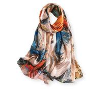 PoeticEHome Sciarpa Lunga in 100% Seta di Gelso - Scialle Oversize Donna per Testa, Collo e Capelli con Elegante Confezione Regalo (170x53cm)