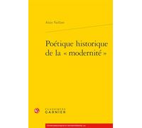 Poétique historique de la modernité